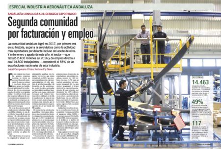 Más de 14.500 personas trabajan directamente en alguna de las empresas que forman el entramado aeronáutico en Andalucía.