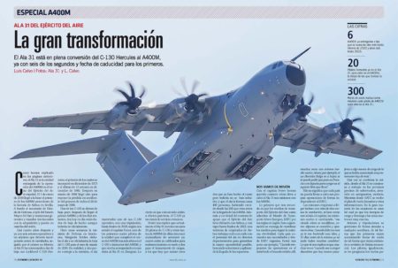 El Ala 31 del Ejército del Aire español tiene ya seis A400M, con otro que llegará antes de fin de año.