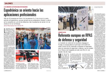 Expodrónica ha cambiado su sede de Zaragoza a Madrid y UNVEX de Madrid a Leçon.