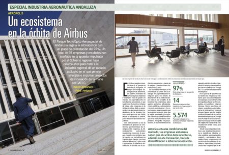 14 años después de ponerse en marcha, Aerópolis concentra el 38 por ciento del empelo aeroespacial andaluz.