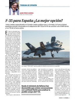 El Ejército español, y principalmente la Armada, lleva años siguiendo el desarrollo del Lockheed Martin F-35