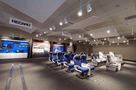 Sala principal de exposición del 737 Interior Configuration Studio