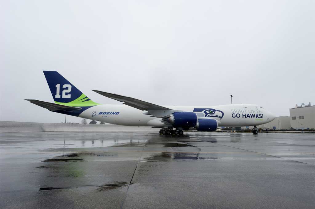 Boeing 747 de los Seattle Seahawks