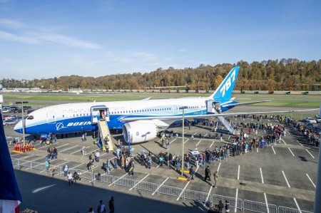 El tercer Boeing 787 que voló donado al Museum of Flight de Seattle.