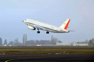 Primer vuelo del A320 ATRA de DLR con el morro de un Eurofighter.