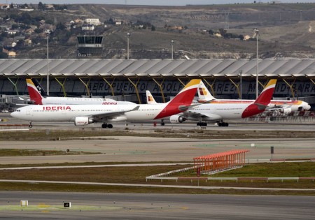 Aviones de Iberia en Madrid Barajas