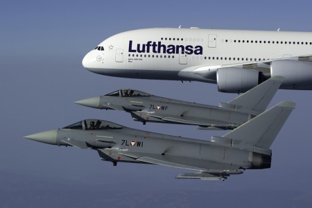 Eurofighter y Airbus A380
