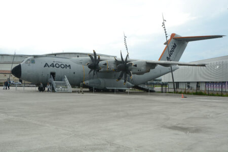 El A400M msn001 en el museo Aeroscopia de Toulouse.