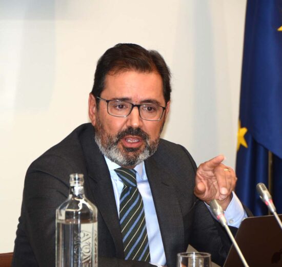 Javier Gándara durante la presentación d elas previsiones para la temporada de invierno.