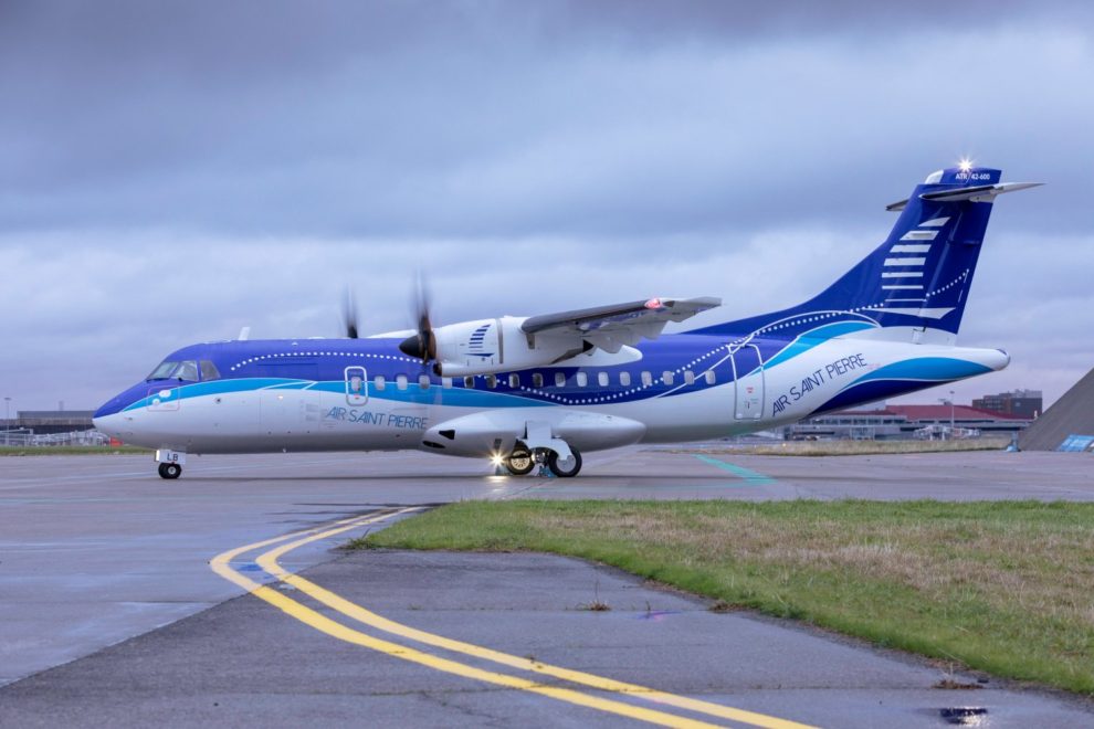 Entre las 10 entregas de ATR en 2020 solo hubo una de ATR 42, este de Air Saint Pierre.