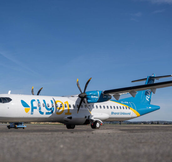 Uno de los 6 ATR 72-600 que opera actualmente Fly91 en India.