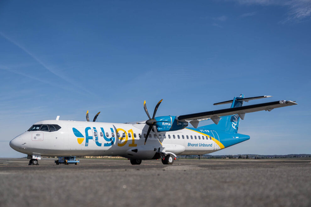 Uno de los 6 ATR 72-600 que opera actualmente Fly91 en India.