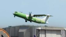 Despegue de Toulouse del primer ATR 72-600 carguero.