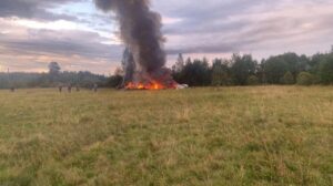 Lugar del accidente del Embraer Legacy RA-02795.