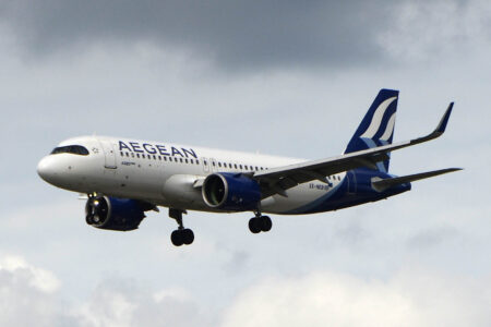 Airbus A320neo de Aegean.