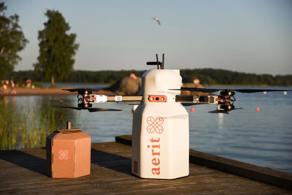 Aerit ya probaba sus drones de entrega en varis zonas de Suecia.