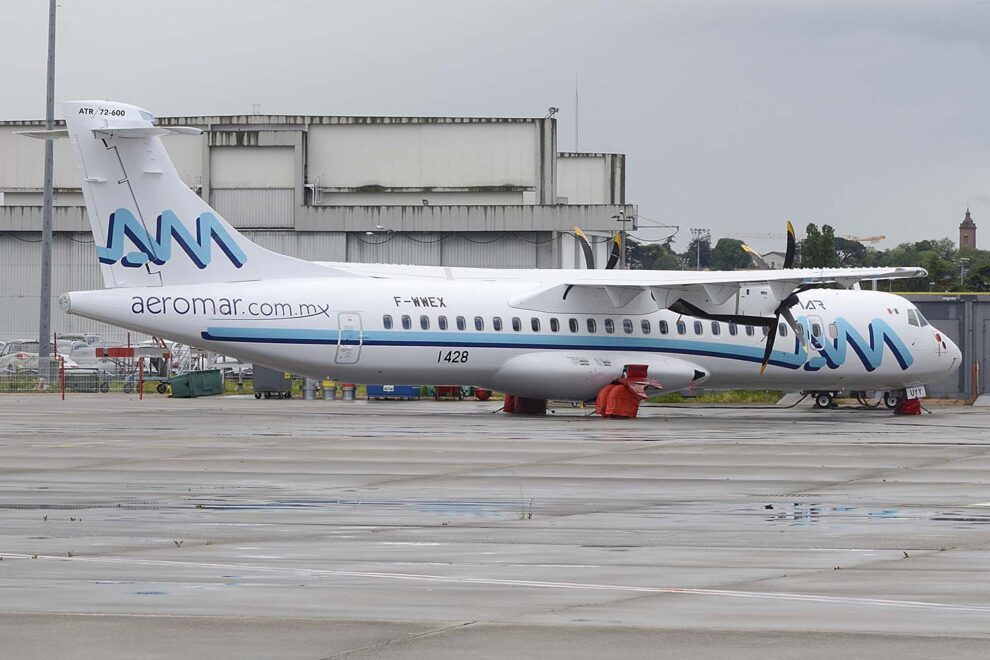 Uno de los ATR 72-600 de Aeromar en Toulouse poco antes de su entrega hace cuatro años.