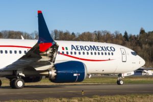 Entre las entregas en el primer trimestre de 2018 estuvo la del primer Boeing 737 MAX para Aeroméxico.