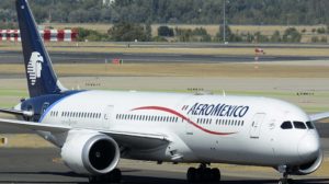 Boeing 787 de Aeroméxico en el aeropuerto de Madrid Barajas.