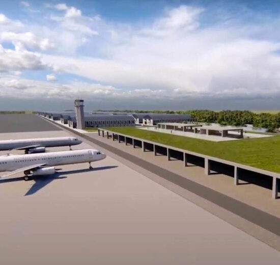 Aspecto que podrá presentar el futuro aeropuerto de Huelva.