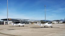 Aeropuerto de Huesca-Pirineos, uno de los 10 en los que trabajará el consorcio formado por Aertec, Airia y Prointec.