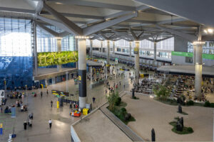 Zona de facturación del aeropuerto de Málaga.