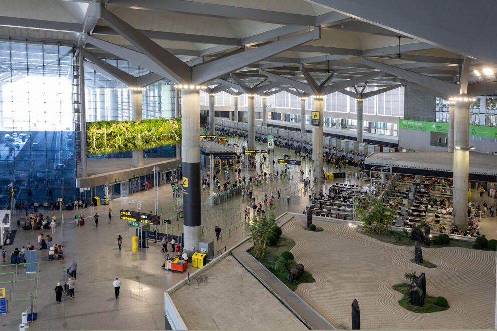 Zona de facturación del aeropuerto de Málaga.