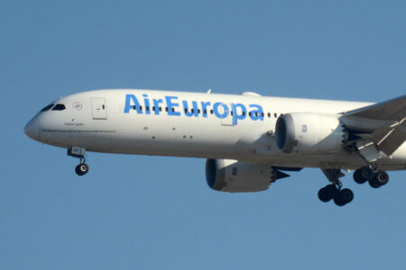 El Boeing 787 de Air Europa bautizdo con el nombre de Pablo López.