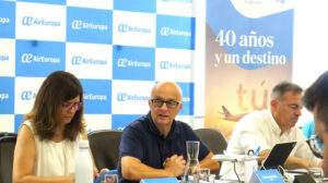 Richard Clark, consejero delegado de Air Europa durante la presentación de los resultados de 2025.