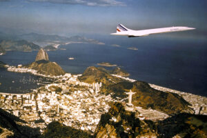 Concorde de Air France sobre Río de Janeiro.