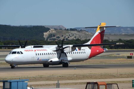 ATR 72 operado por Mel Air para Air Nostrum.