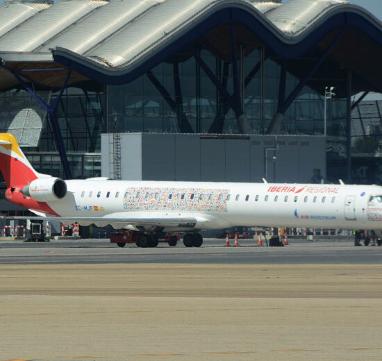Embarque de un vuelo de air Nostrum.
