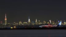El Airbus A321LR rodando en el aeropuerto JFK de Nueva York a su llegada de París-