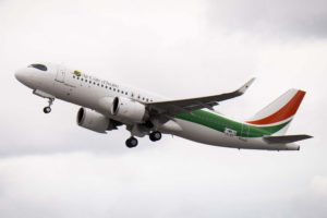 Entre las entregas en febrero de Airbus estuvo este A320neo a Air Côte d'Ivoire.