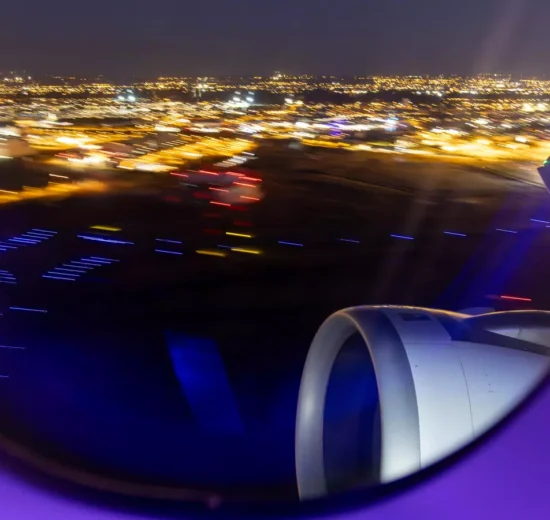 Despegue de Toulouse del F-WWAB en uno de los vuelos de prueba de ruta.