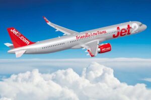 Ilustración del aspecto que tendrán los Airbus A321neo de Jet2.