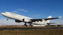 El tercero de los A330 MRTT sauditas fotografiado en Getafe.