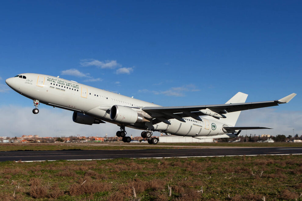 El tercero de los A330 MRTT sauditas fotografiado en Getafe.