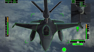 presentación en la consola del operador de la pértiga de repostaje durante un completamente automático.