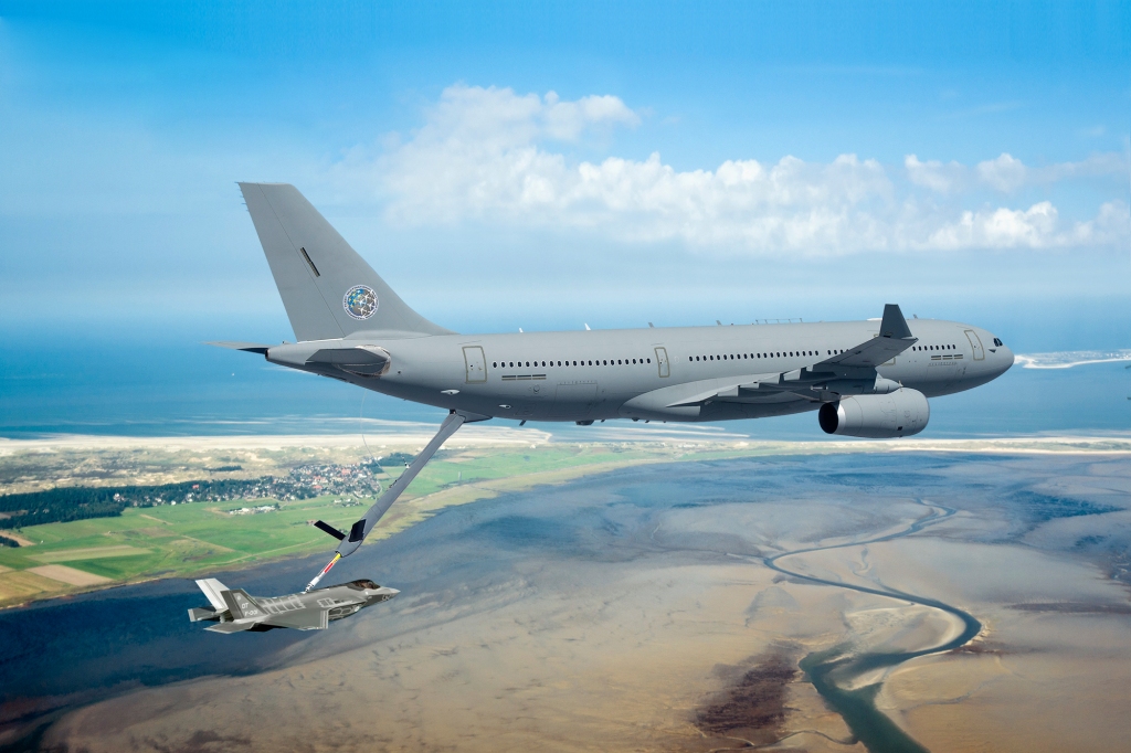 Ilustración del A330MRTT de la nueva fuerza multinacional europea de la OTAN.