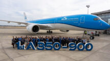 Entrega en Toulouse del primer Airbus A350 a KLM.