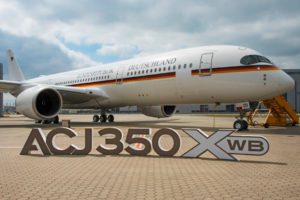 Entre las entregas del primer trimestre de 2021 estuvo este ACJ350 para el Gobierno alemán.