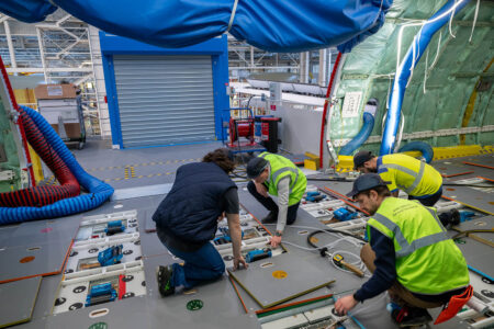 Prueba del sistema de evacuación de agua.