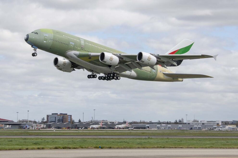 El último A380 que será entregado a Emirates hizo su primer vuelo el pasado 17 de marzo.