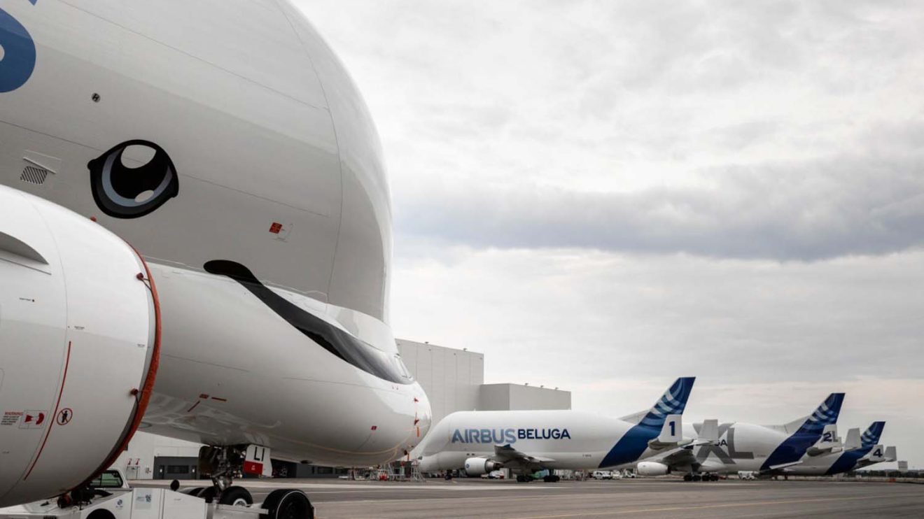 La decoración de los Beluga XL fue elegida por medio de un concurso entre los empleados de Airbus.