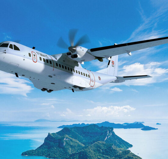 Airbus C295 con los colores de la Marina de Tailandia.