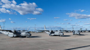 Los tres primeros C295MSA del Ejéricto del Aire y del Espacio listos en Sevilla.