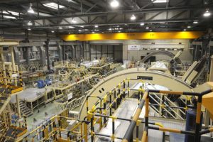 Instalaciones de producción de la Sección 19 del A380 en la factoría de Airbus en Getafe.