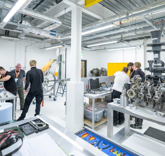 Instalaciones en Oxford de la nueva academia para profesionales del helicóptero de Airbus Helicopters Reino Unido.