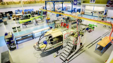 Airbus Helicopters monta sus helicópteros en varias localizaciones a lo largo del planeta. Esta es la del G125 en Estads Unidos.